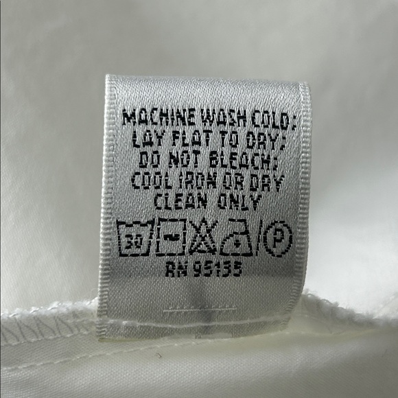 Lafayette 148 New York White Button Down Shirt top plus size 20 - Picture 6 of 7